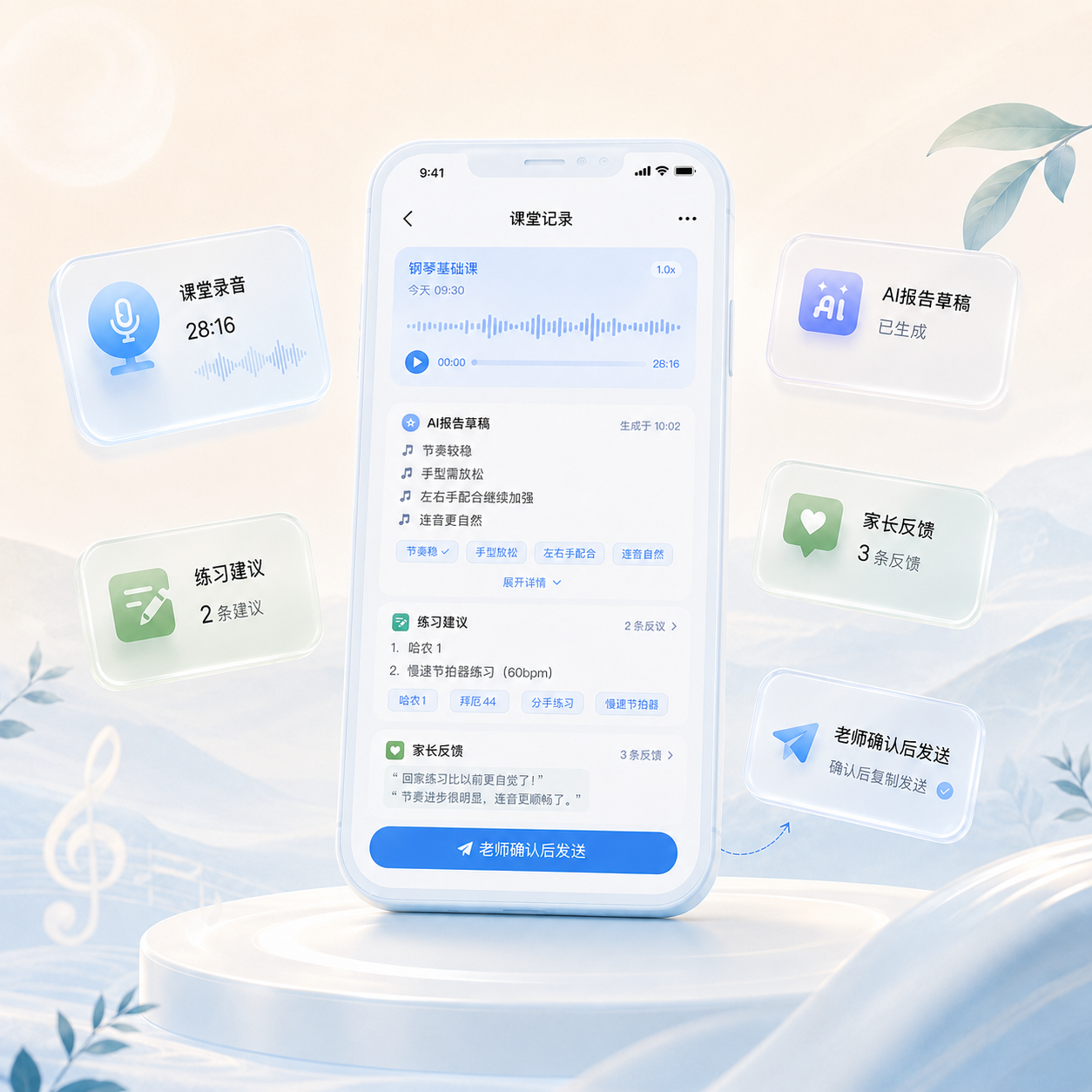 回音有迹课堂反馈整理 Demo 图