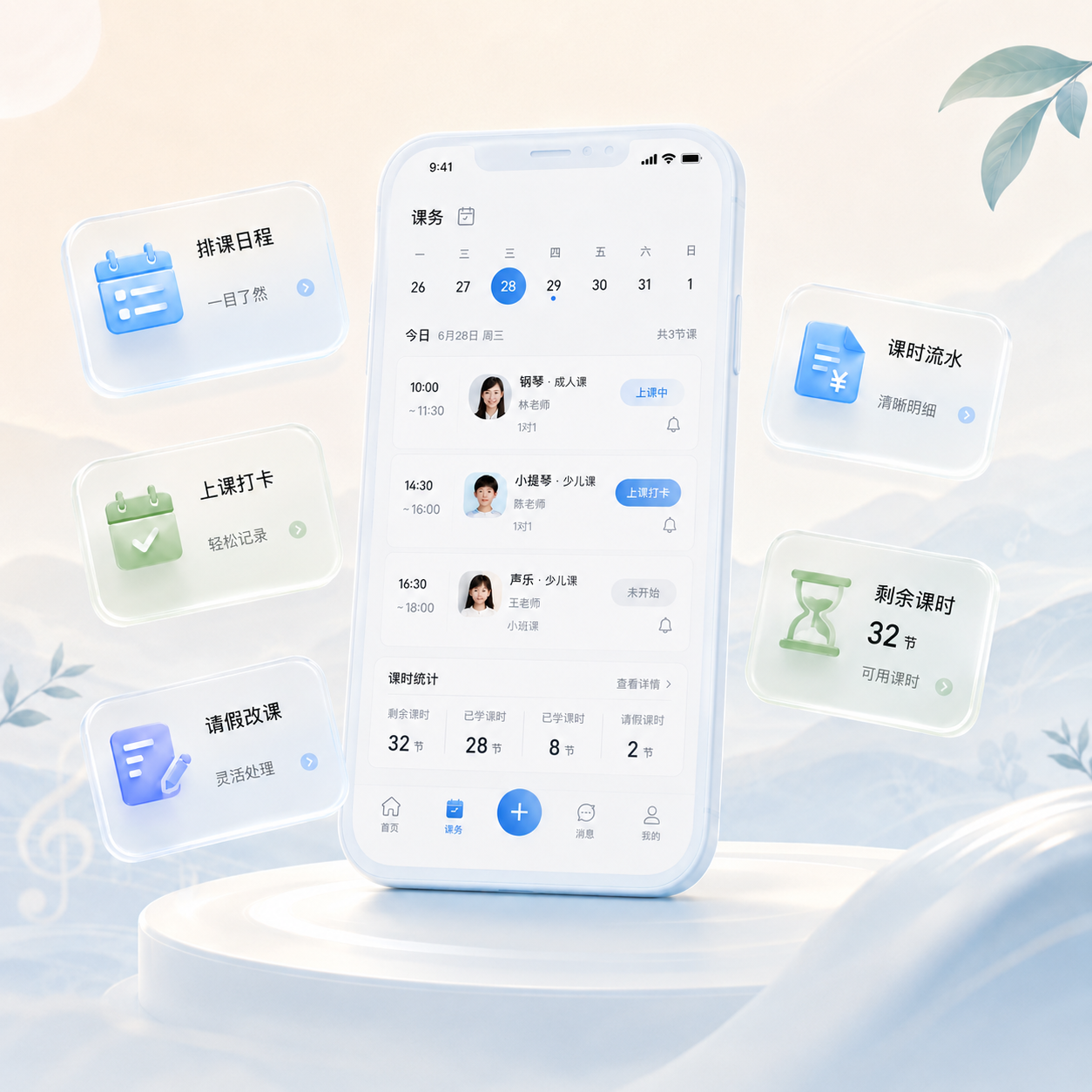 回音有迹课时课务管理 Demo 图
